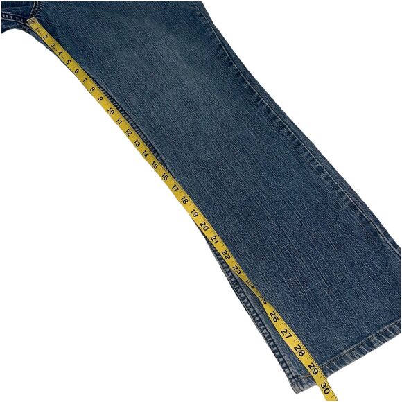 Women's Bootcut Jeans Levi's Signature Mid Rise Tag 16 M measured Size 34x30 - Picture 14 of 15